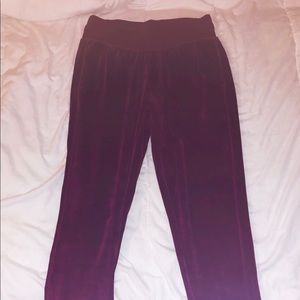 Burgundy Z by Zella Velour Jogger Size Medium